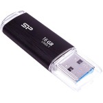 SILICON POWER USB FLASH DRIVE BLAZE B02 16GB USB 3.0 BLACK - (SP016GBUF3B02V1K)
