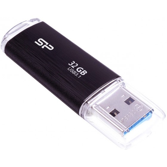 SILICON POWER USB FLASH DRIVE BLAZE B02 32GB USB 3.1 BLACK - (SP032GBUF3B02V1K)