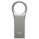 SILICON POWER USB FLASH DRIVE FIRMA F80 16GB USB 2.0 SILVER - (SP016GBUF2F80V1S)
