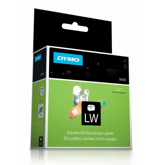 DYMO SQUARE �������� ������� ������ REMOVABLE 25X25MM. ����� - (S0929120)