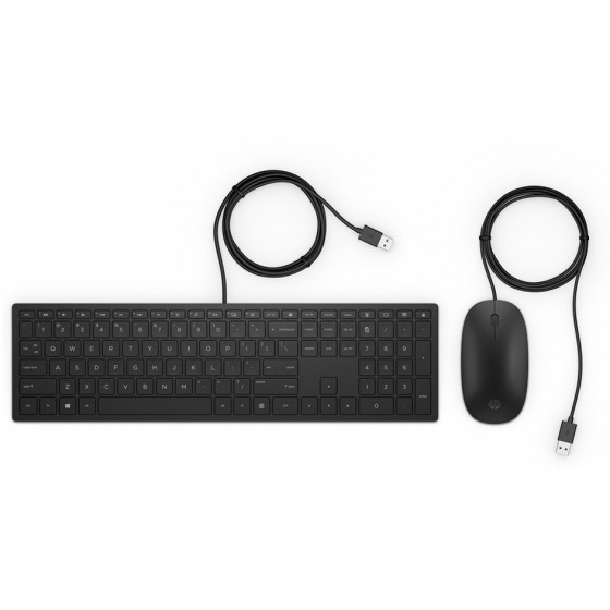 HP PAVILION WIRED KEYBOARD AND MOUSE 400 - (4CE97AA)
