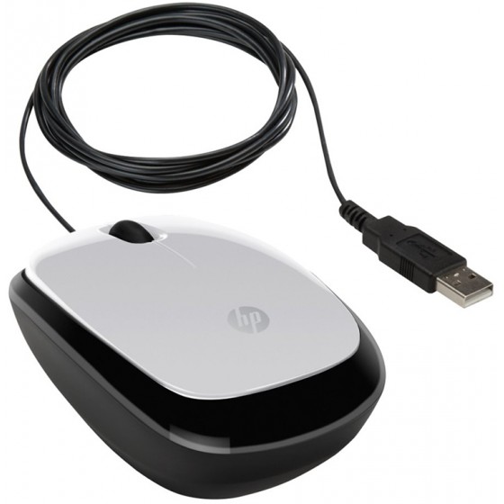 HP X1200 WIRED PIKE SILVER MOUSE - (2HY55AA)