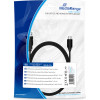 MEDIARANGE CHARGE AND SYNC CABLE USB 3.0 TO USB TYPE-C PLUG 1.8M BLACK - (MRCS182)