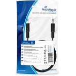 MEDIARANGE ������� AUDIO CONNECTION JACK PLUG 3.5MM-JACK PLUG 3.5MM 1.5M BLACK - (MRCS189)