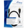 MEDIARANGE ������� HDMI HIGH SPEED WITH ETHERNET CONNECTION 1.0M COTTON BLACK - (MRCS195)