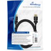 MEDIARANGE ������� HDMI HIGH SPEED WITH ETHERNET CONNECTION WITH ROTATING PLUGS 2.0M COTTON BLACK - (MRCS197)