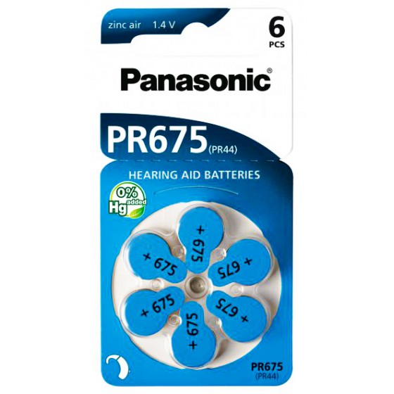 PANASONIC ��������� ���������� ��������� PR675 MERCURY FREE 1.4V 6���