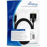 MEDIARANGE ������� HDMI TO DVI CONNECTION CABLE HDMI PLUG/DVI-D PLUG (18+1 PIN) 2.0M BLACK - (MRCS185)