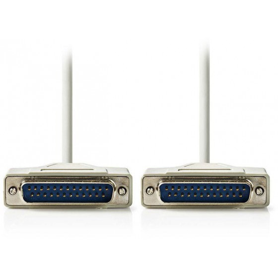 NEDIS RS232 CABLE D-SUB 25-PIN MALE - D-SUB 25-PIN MALE 2.0 M - (CCGP52100IV20)