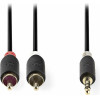 NEDIS STEREO AUDIO CABLE 3.5MM MALE - 2XRCA MALE 10M - (CABW22200AT100)