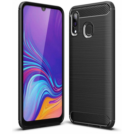POWERTECH ���� CARBON FLEX ��� SAMSUNG GALAXY A30 ����� - (MOB-1258)