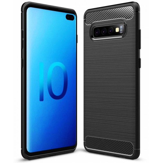 POWERTECH ���� CARBON FLEX ��� SAMSUNG GALAXY S10 PLUS ����� - (MOB-1253)