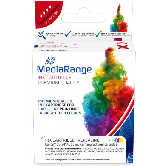 MEDIARANGE ������� INKJET ��� ��������� CANON COLOUR CL-541XL - (MRCC541CMYXL)
