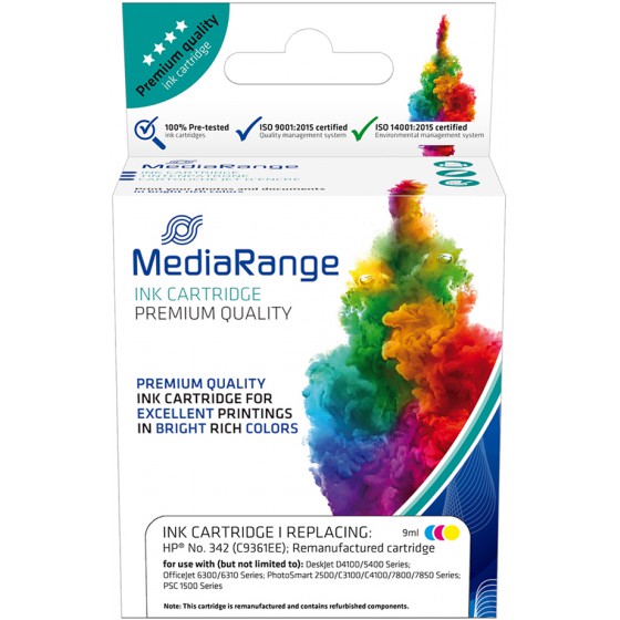 MEDIARANGE ������� INKJET ��� ��������� HP COLOUR NO.342 C9361EE - (MRHP342CMY)