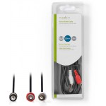 NEDIS CABLE 3.5MM MALE - 2X RCA MALE 2M - (CAGB22200BK20)