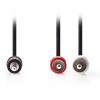 NEDIS CABLE 3.5MM MALE - 2X RCA MALE 2M - (CAGB22200BK20)