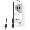 NEDIS CABLE 3.5MM MALE TO 3.5MM FEMALE 1M - (CABW22050AT10)