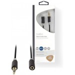 NEDIS CABLE 3.5MM MALE TO 3.5MM FEMALE 1M - (CABW22050AT10)