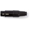 NEDIS XLR CONNECTOR XLR 3-PIN FEMALE BLACK - (COTP15902BK)