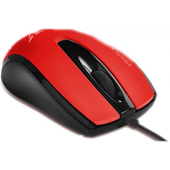 ALCATROZ WIRED SILENT MOUSE STEALTH 3 M.RED - (S3MR)