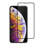 POWERTECH TEMPERED GLASS 5D FULL GLUE ��� IPHONE X BLACK - (TGC-0265)