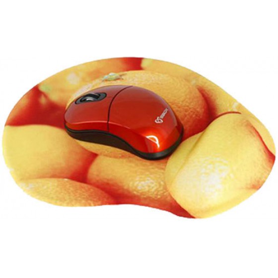 SBOX WIRELESS MOUSE & GEL PAD ORANGE - (WM-206O)
