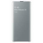 SAMSUNG GALAXY S10 PLUS CLEAR VIEW COVER WHITE - (EF-ZG975CWEGWW)
