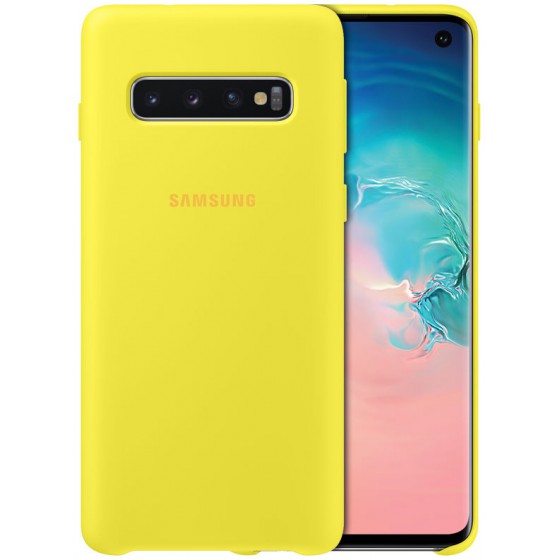 SAMSUNG GALAXY S10 SILICONE COVER YELLOW - (EF-PG973TYEGWW)