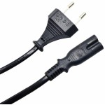 POWERTECH ������� ����������� VDE 2X0.5MM PVC COPPER 1.5M ����� - (CAB-P017)