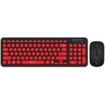 ALCATROZ WIRELESS MOUSE AND KEYBOARD JELLYBEAN A2000 B.RED - (A2000BR)