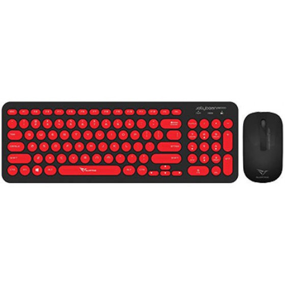 ALCATROZ WIRELESS MOUSE AND KEYBOARD JELLYBEAN A2000 B.RED - (A2000BR)