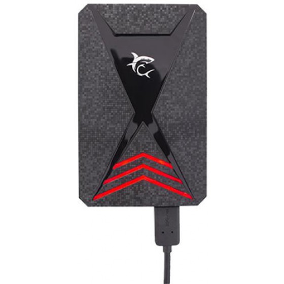 WHITE SHARK HD ENCLOSURE CARBON USB-3.0 - (GHDC-25627)