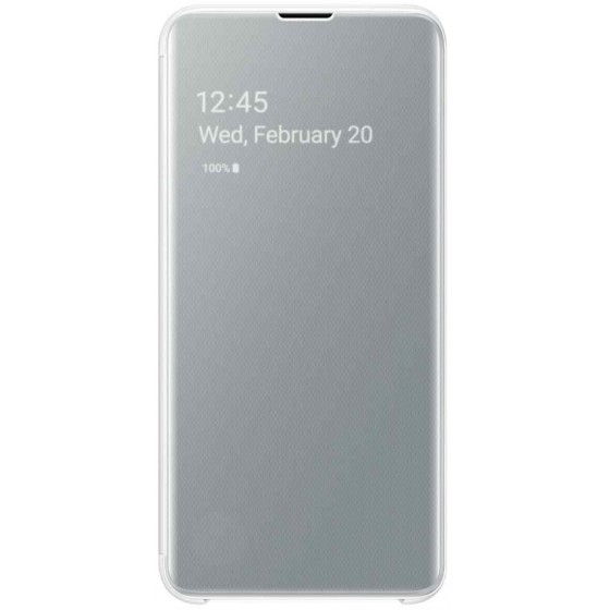 SAMSUNG GALAXY S10E CLEAR VIEW COVER WHITE - (EF-ZG970CWEGWW)