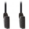NEDIS SCART CABLE SCART MALE - SCART MALE 2.0 M BLACK - (CVGB31000BK20)