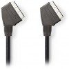 NEDIS SCART CABLE SCART MALE - SCART MALE 2.0 M BLACK - (CVGB31000BK20)
