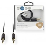 NEDIS STEREO AUDIO CABLE 3.5 MM MALE - 3.5 MM MALE 0.5M ANTHRACITE - (CABW22000AT05)
