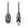 NEDIS UNBALANCED XLR AUDIO CABLE XLR 3-PIN FEMALE - 6.35 MM MALE - (COTH15120GY15)