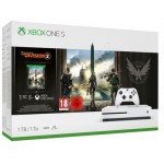 MICROSOFT XBOX ONE S WHITE 1TB & THE DIVISION 2 - (234-00881)