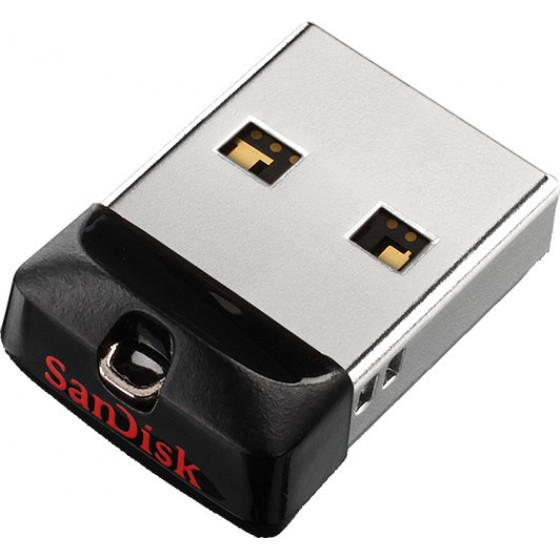 SANDISK CRUZER FIT USB FLASH DRIVE 16GB WITHOUT CAP - (SDCZ33-016G-G35)