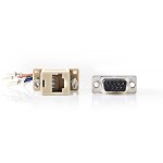 NEDIS D-SUB ADAPTER D-SUB 9-PIN MALE - RJ45 (8P8C) FEMALE IVORY - (CCGP52821IV)