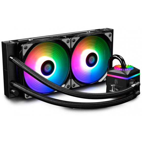 DEEPCOOL CAPTAIN 240 PRO ADD RGB WATER CPU COOLER UNIVERSAL INTEL & AMD