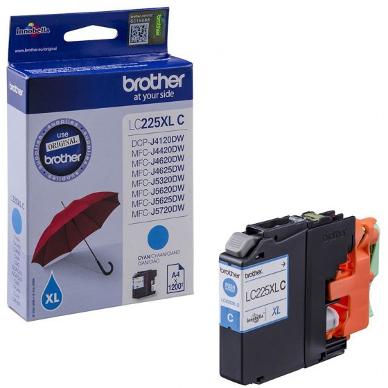 BROTHER ������ INKJET LC-225XL CYAN - (LC-225XLC)