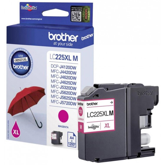 BROTHER ������ INKJET LC-225XL MAGENTA - (LC-225XLM)