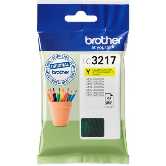 BROTHER ������ INKJET YELLOW - (LC-3217Y)