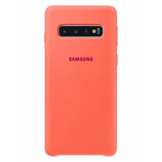 SAMSUNG ���� FACEPLATE SILICONE COVER EF-PG973THEGWW ��� SM-G973 GALAXY S10 BERRY PINK
