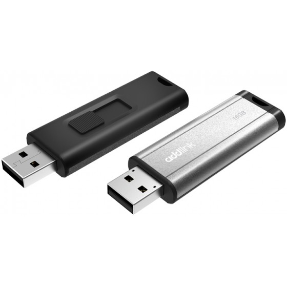 ADDLINK USB FLASH DRIVE 16GB U25 USB 2.0 ALUMINIUM SILVER - (AD16GBU25S2)