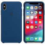 APPLE ���� ��� IPHONE XS MAX SILICONE COVER BLUE HORIZON - (MTFE2ZM/A)