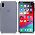 APPLE ���� ��� IPHONE XS MAX SILICONE COVER LAVENDER GREY - (MTFH2ZM/A)
