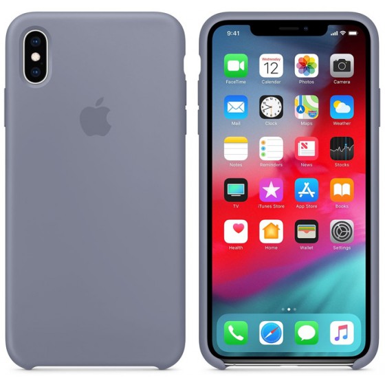 APPLE ���� ��� IPHONE XS MAX SILICONE COVER LAVENDER GREY - (MTFH2ZM/A)