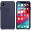 APPLE ���� ��� IPHONE XS MAX SILICONE COVER MIDNIGHT BLUE - (MRWG2ZM/A)